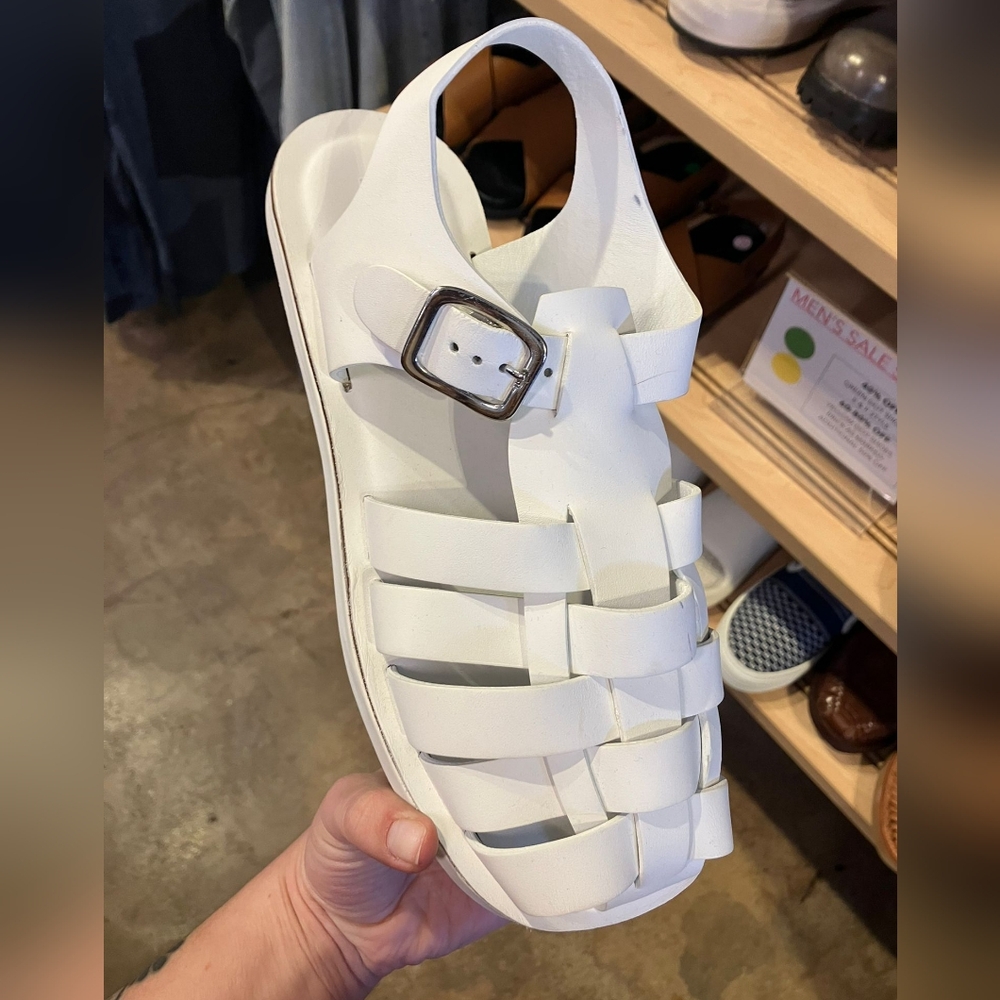 Rachel Comey White Leather Sandals